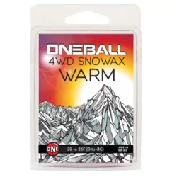 OneBall 4WD Warm Snowboard Wax (32deg to 26degF) 2025